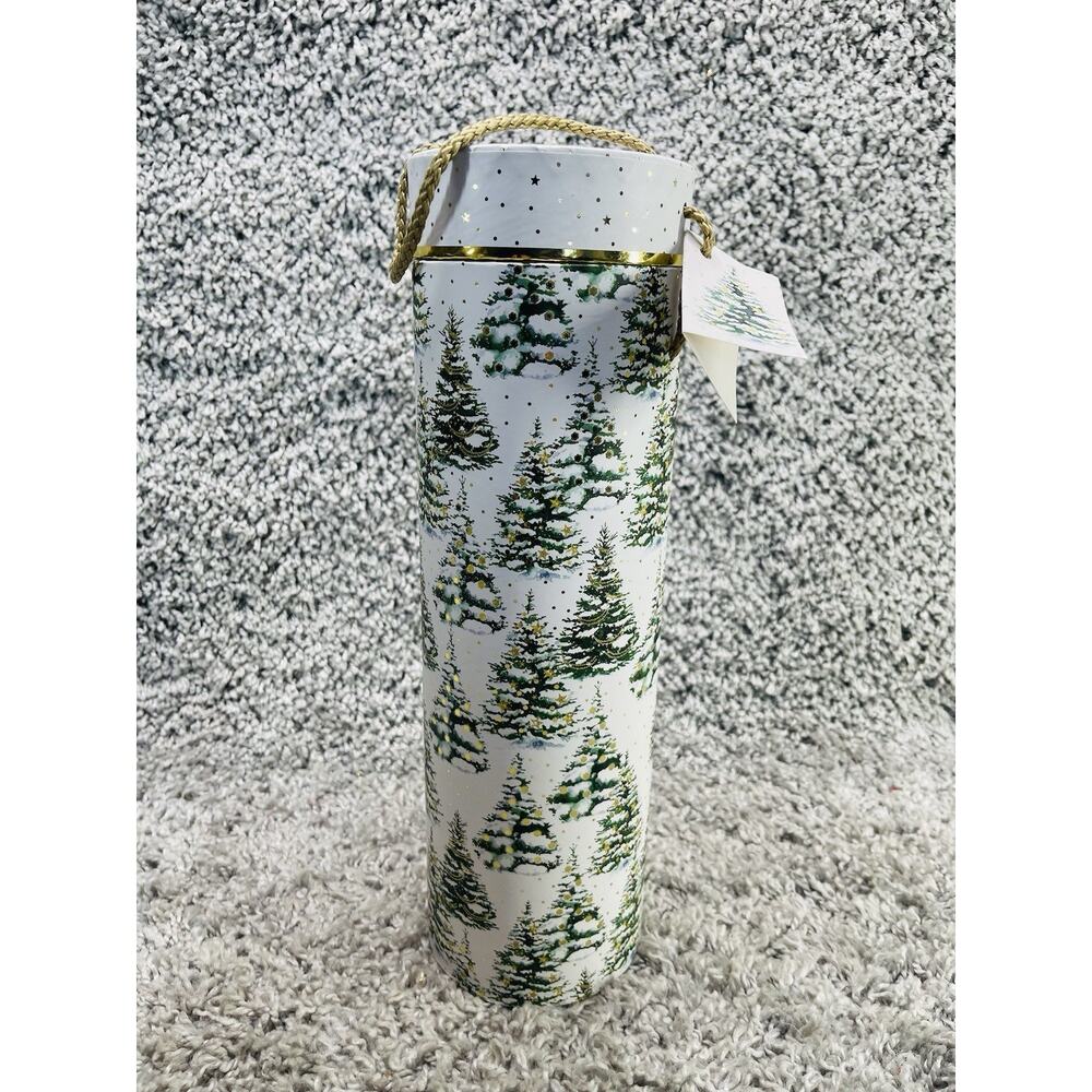 New Decorative Wine Bottle Gift Box Tube Cylinder Holder Carrier Christmas Decor